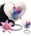 10-inch heart-shaped dragon urn, 