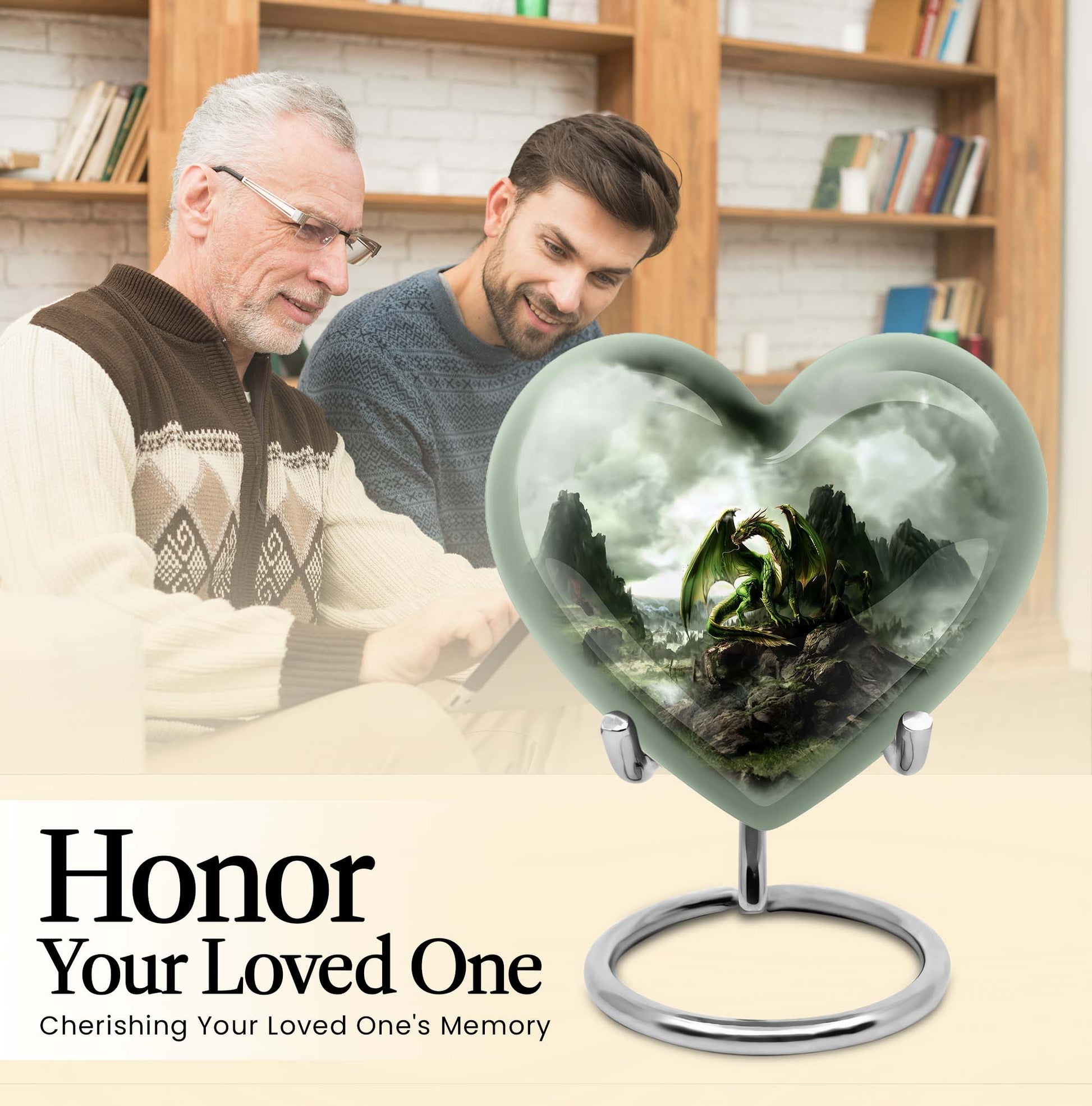  memorial urn for men's ashes