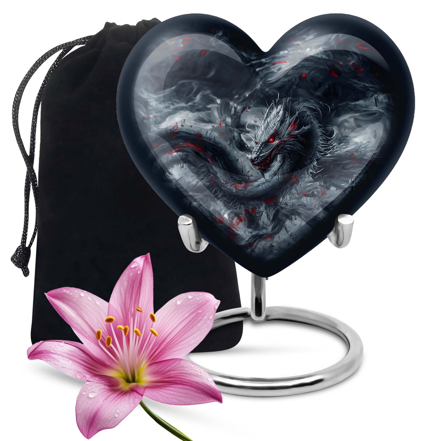 Heart Dragon Urn