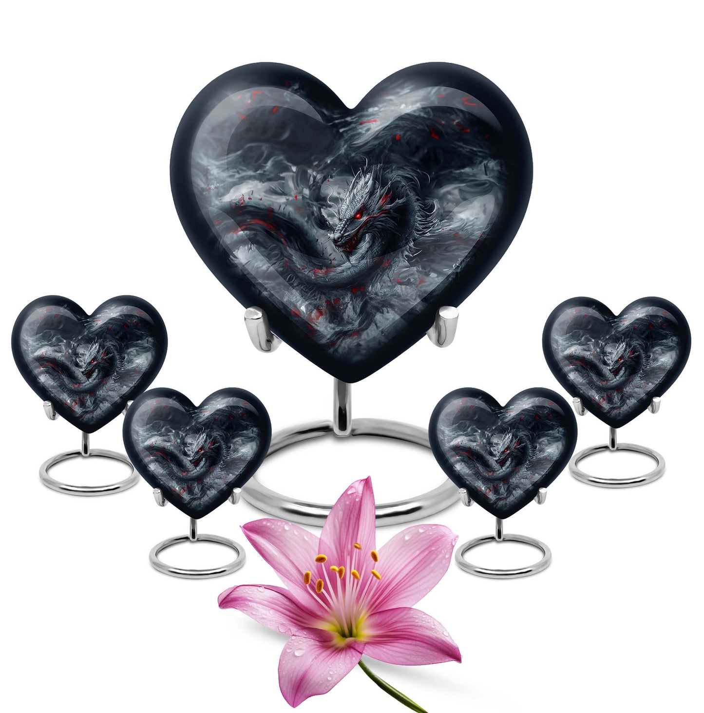 Heart Dragon Urn