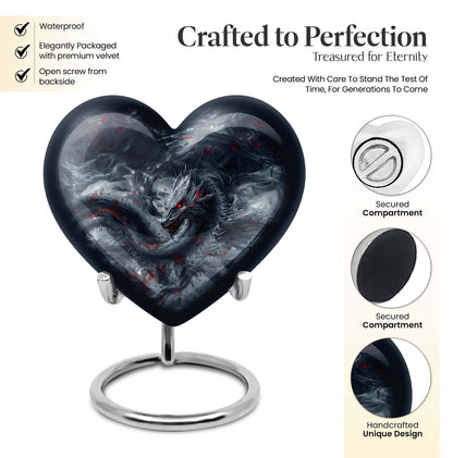 Heart Dragon Urn