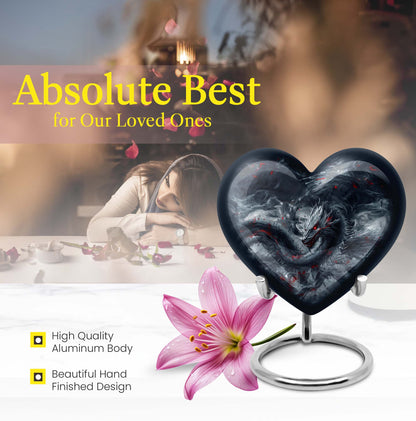 Heart Dragon Urn