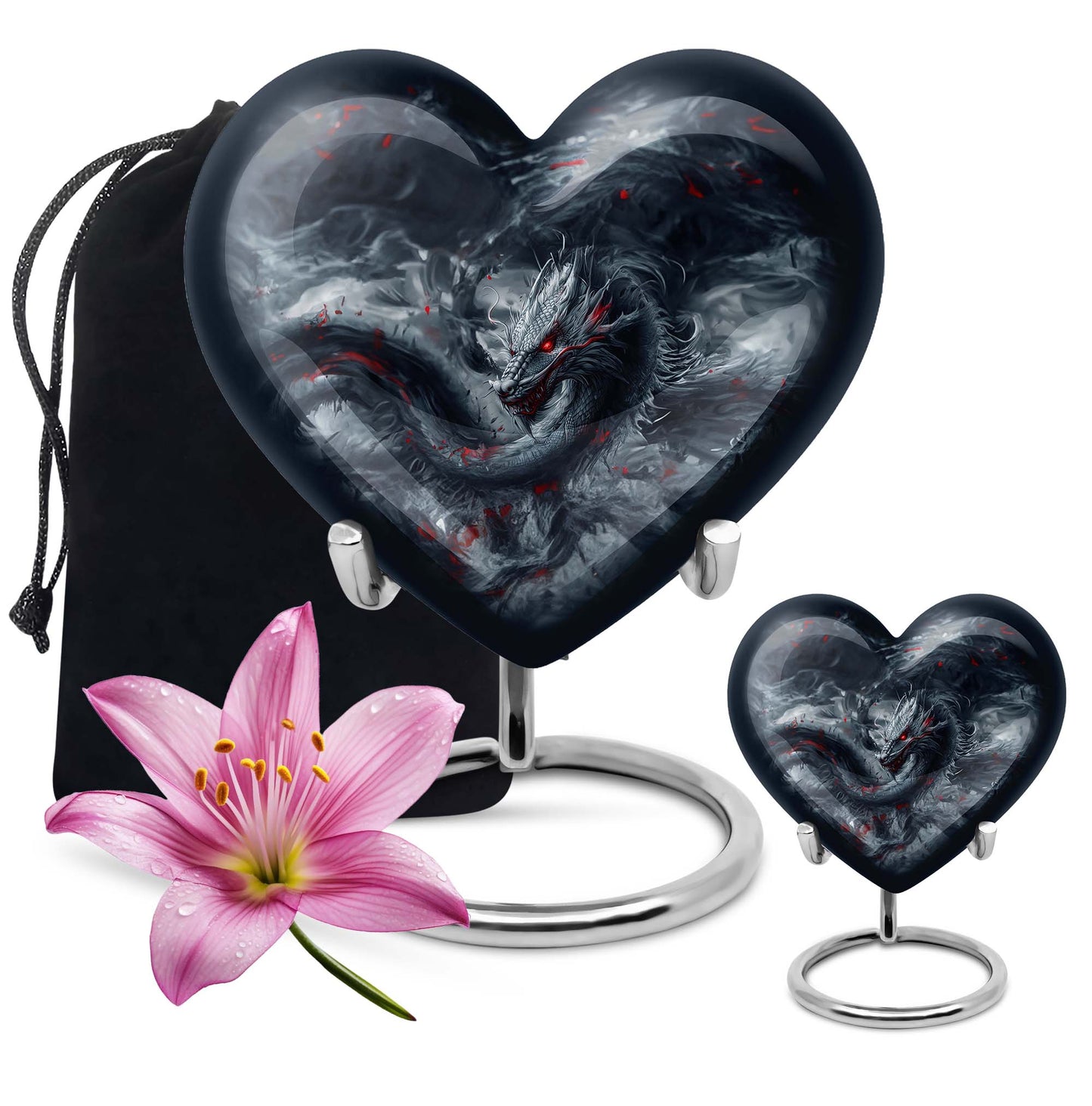 Heart Dragon Urn