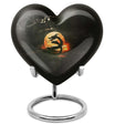 Heart-shaped dragon urn for women's ashes