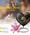 Heart-shaped dragon urn for women's ashes