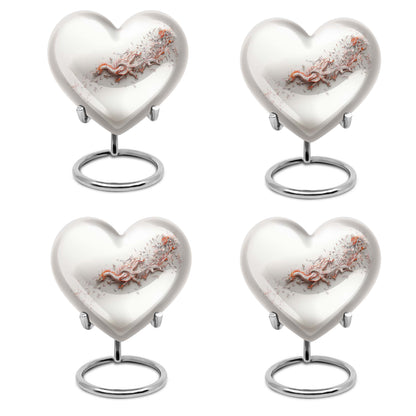  dragon themed heart urn for male adults, 