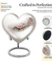  dragon themed heart urn for male adults, 