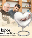  dragon themed heart urn for male adults, 