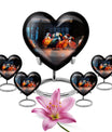 Puffin bird heart design urn for ashe