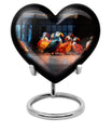 Puffin bird heart design urn for ashe