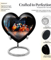 Puffin bird heart design urn for ashe