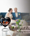 Puffin bird heart design urn for ashe
