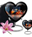 Puffin bird heart design urn for ashe
