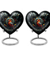 Heart design Cardinal Bird Urn for human ashes