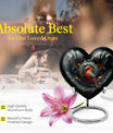 Heart design Cardinal Bird Urn for human ashes