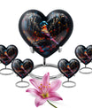 10-inch Cardinal Bird Heart Urn,  