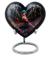 10-inch Cardinal Bird Heart Urn,  