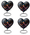 10-inch Cardinal Bird Heart Urn,  