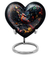 Cardinal Bird-themed Heart Urn