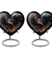 Cardinal Bird-themed Heart Urn