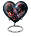 Heart Design Cardinal Bird Urn for adult ashes
