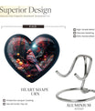 Heart Design Cardinal Bird Urn for adult ashes