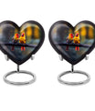 Heart-shaped 10 inch Cardinal Bird Urn for adult