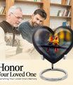 Heart-shaped 10 inch Cardinal Bird Urn for adult