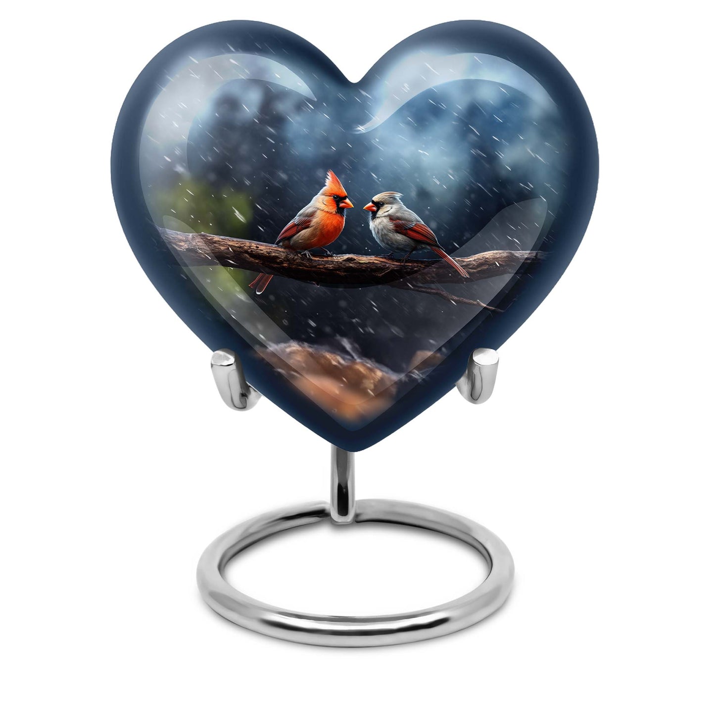 Cardinal Bird Urn