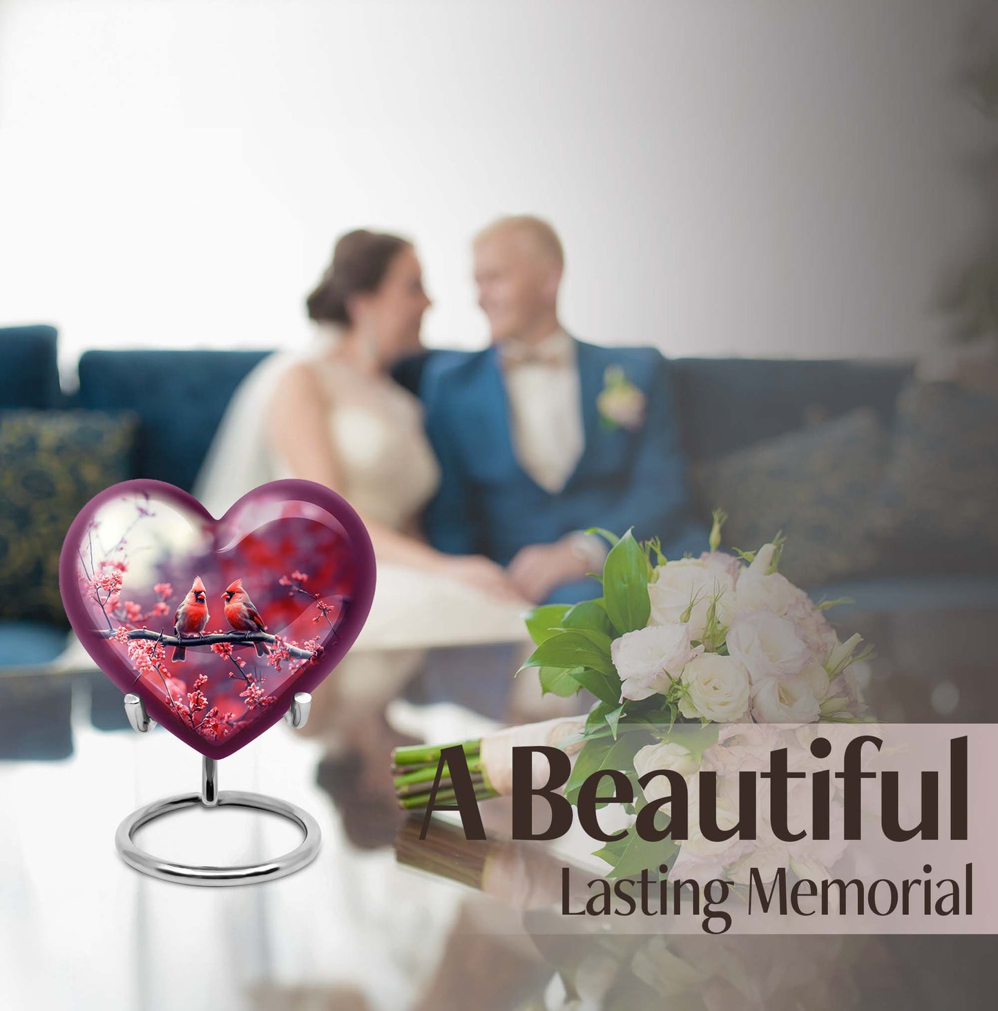 Stylish Abstract Themed Aluminium Memorial Large 