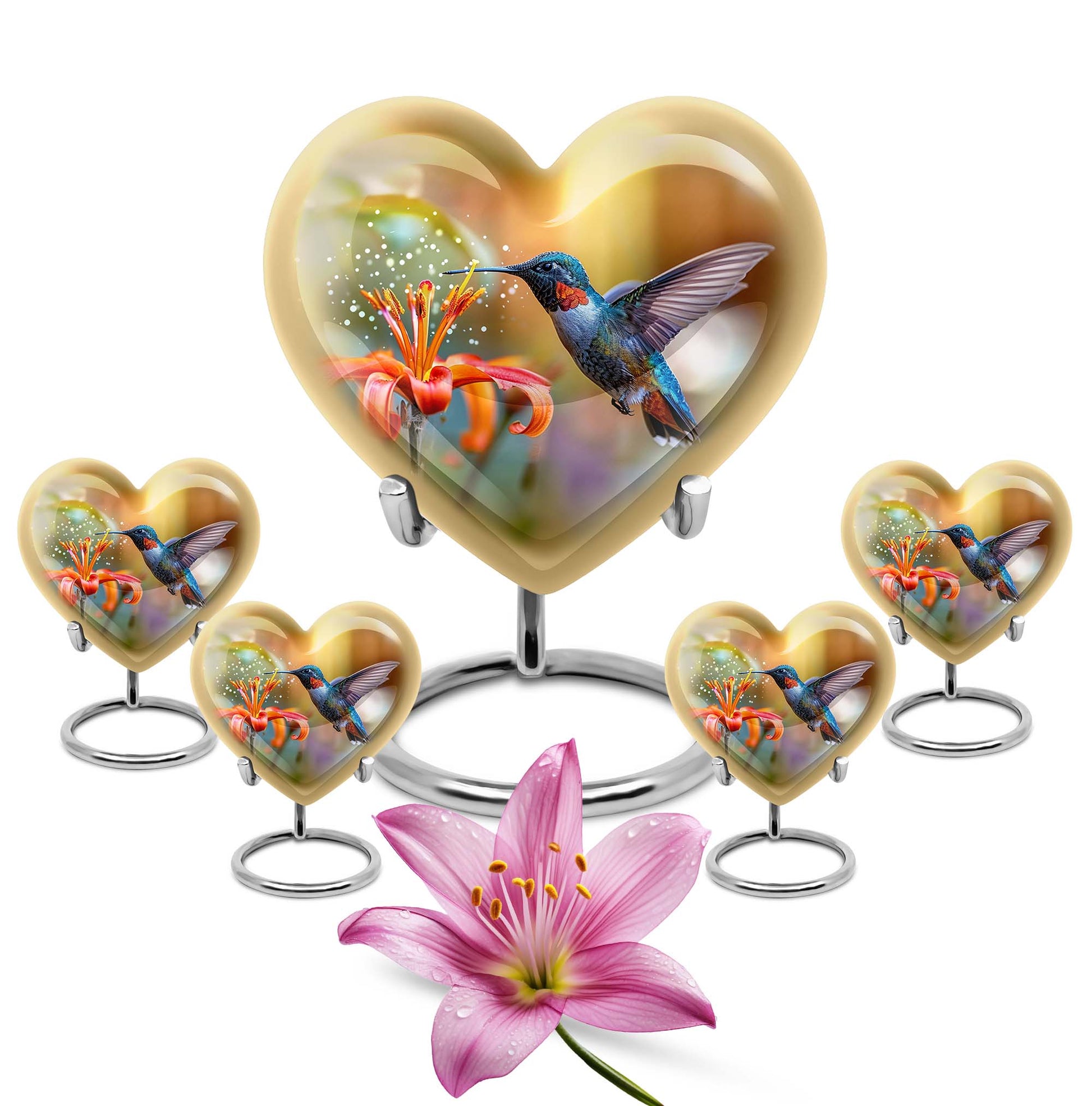  humming bird urn for male, 