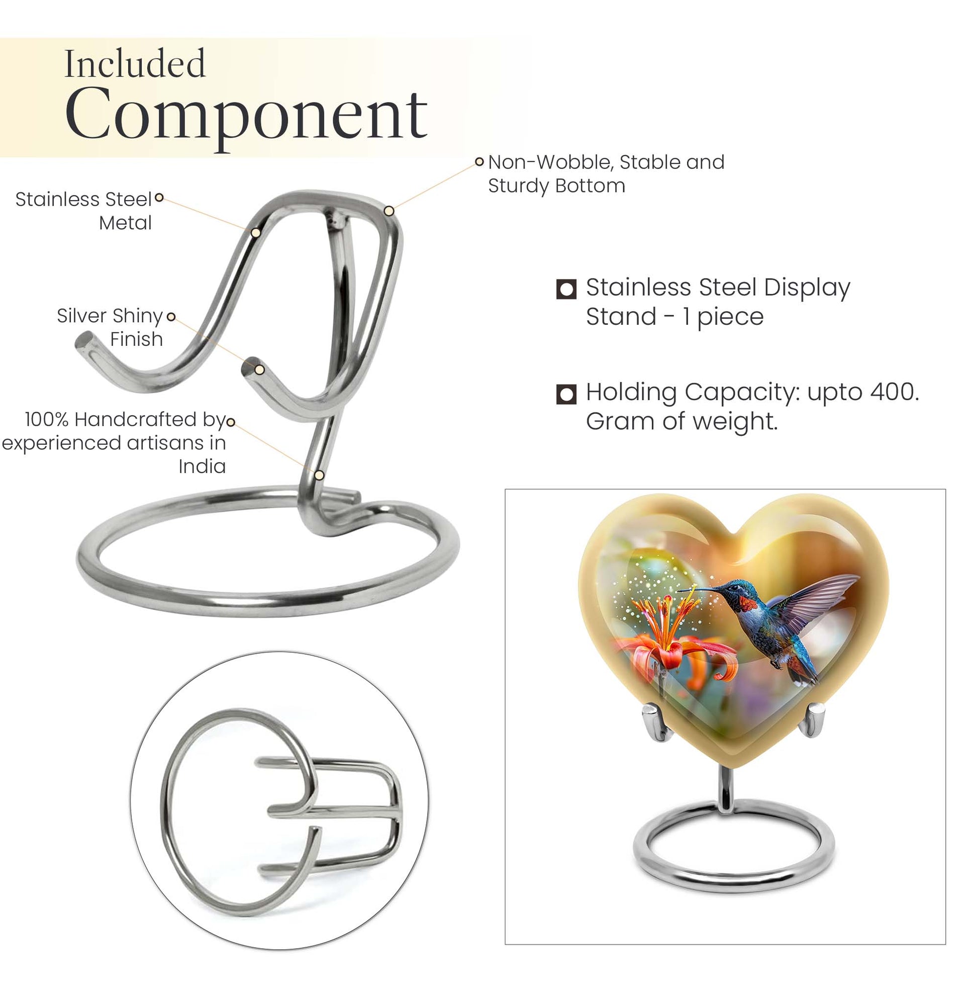  humming bird urn for male, 
