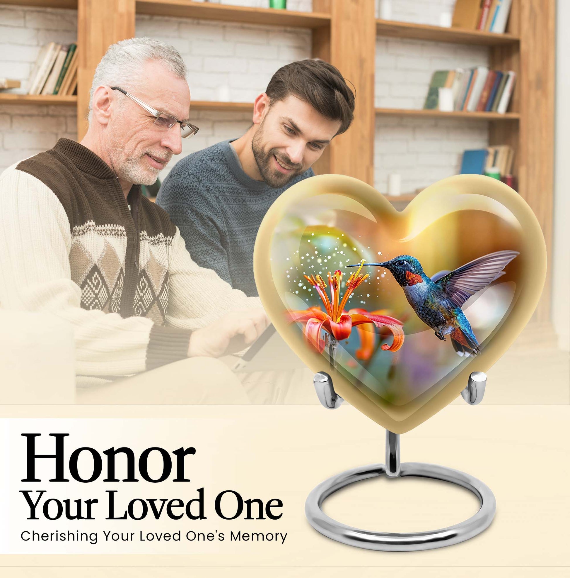  humming bird urn for male, 