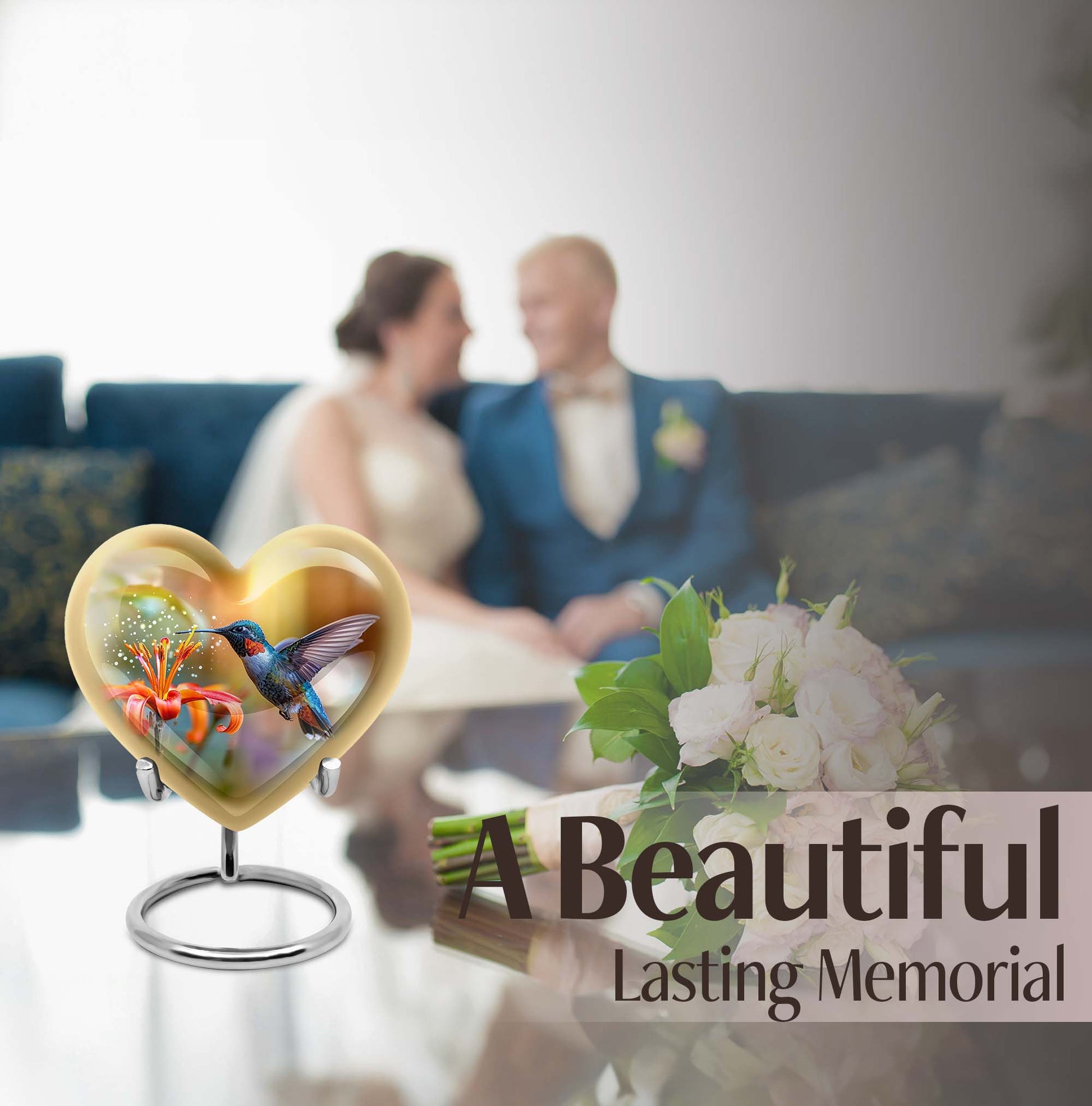  humming bird urn for male, 