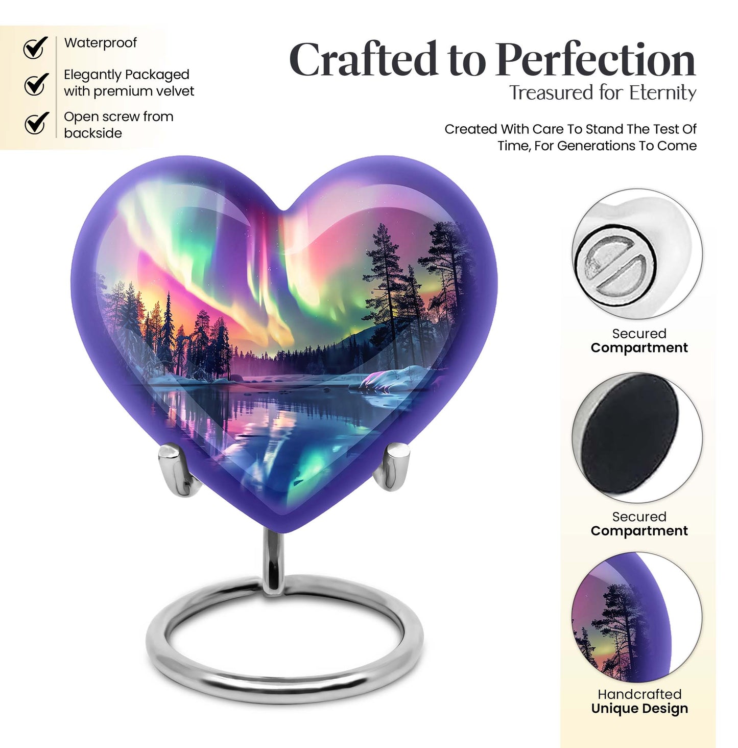 AURORA Heart Urn