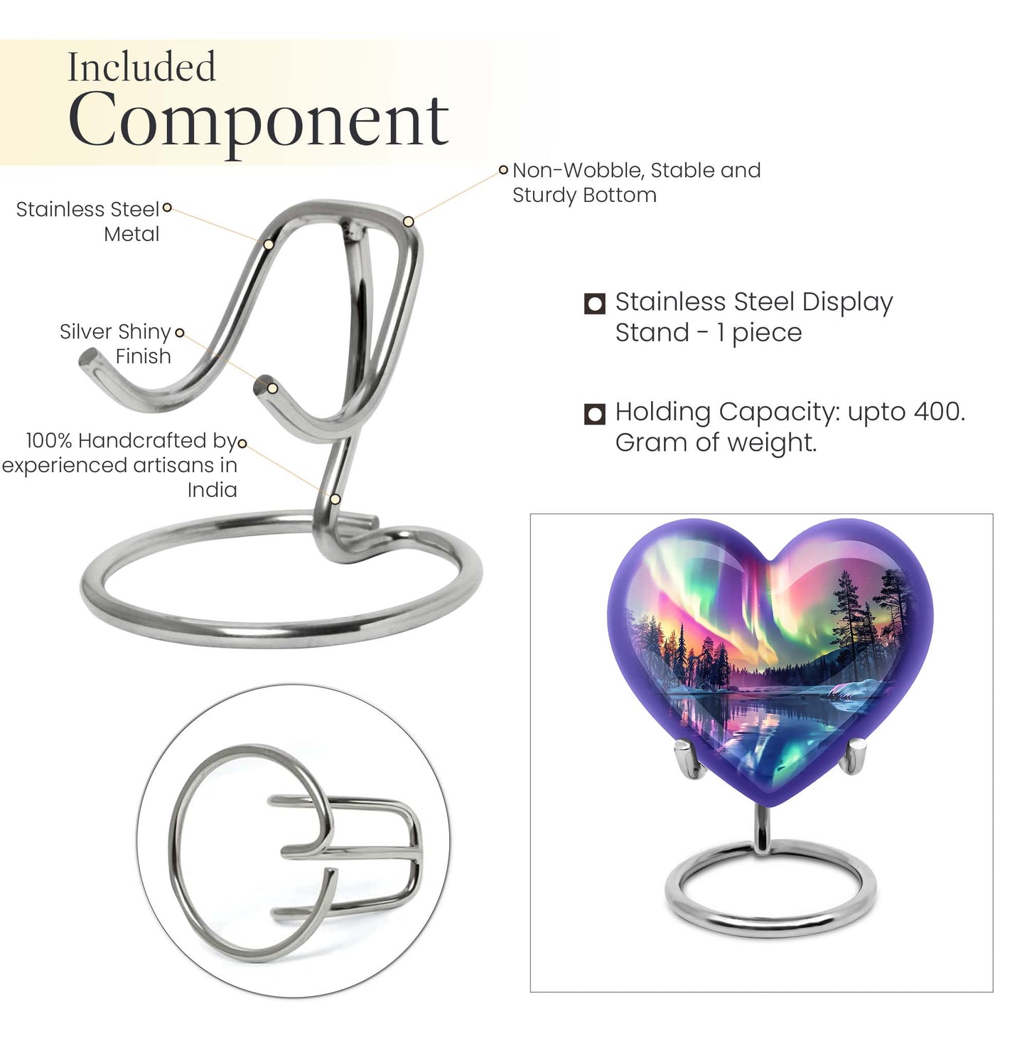 AURORA Heart Urn