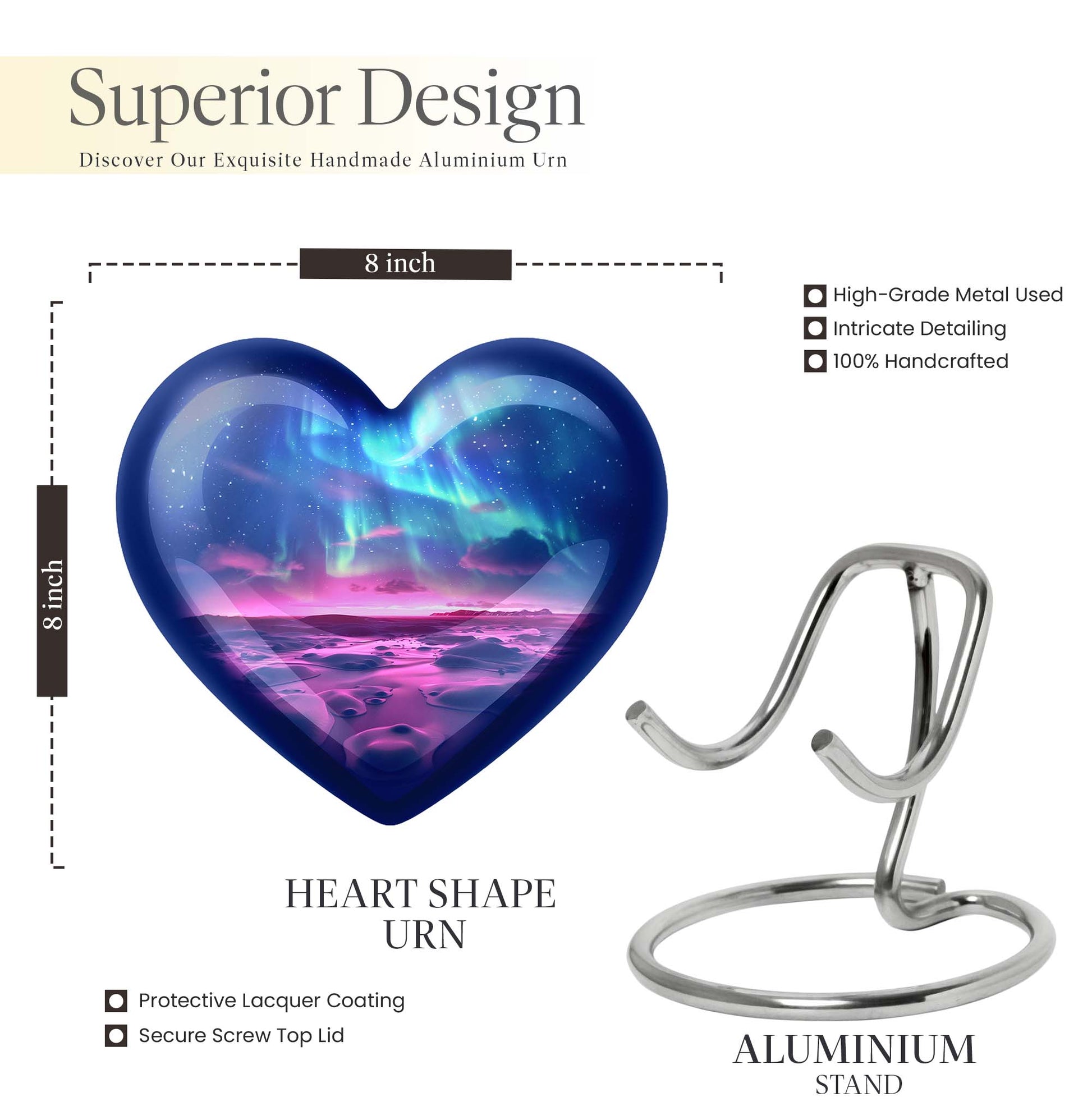  AURORA, personalized cremation urn 