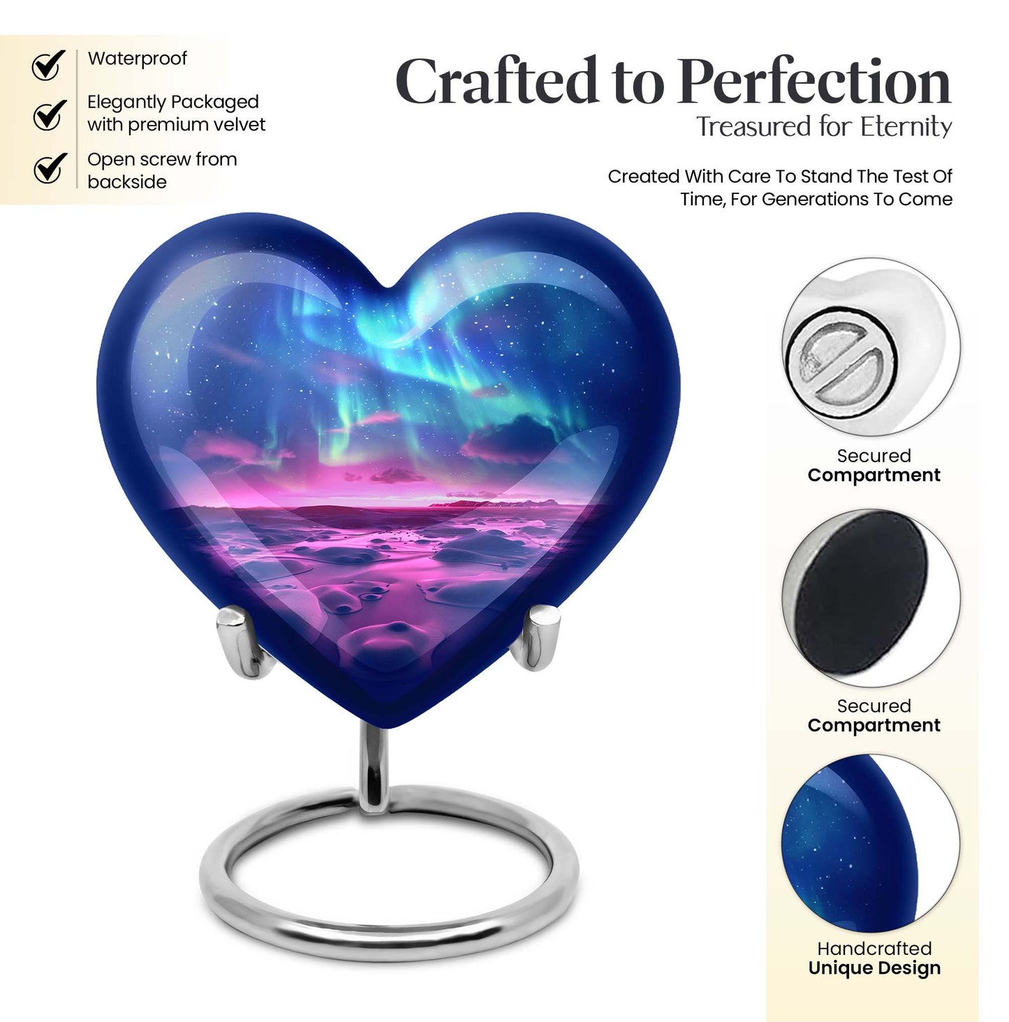  AURORA, personalized cremation urn 