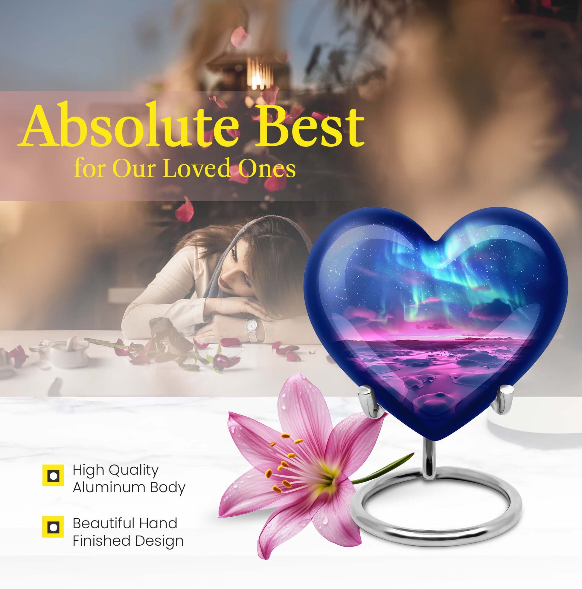  AURORA, personalized cremation urn 