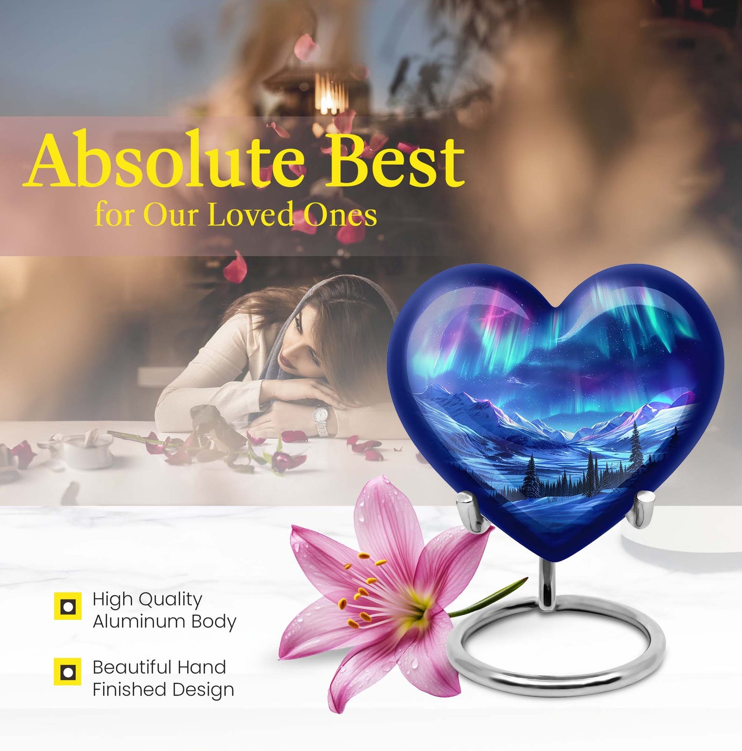 AURORA Heart Urn