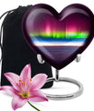 Abstract heart AURORA urn, burial ash urn