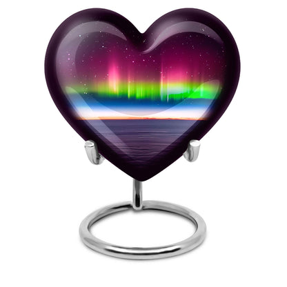 Abstract heart AURORA urn, burial ash urn