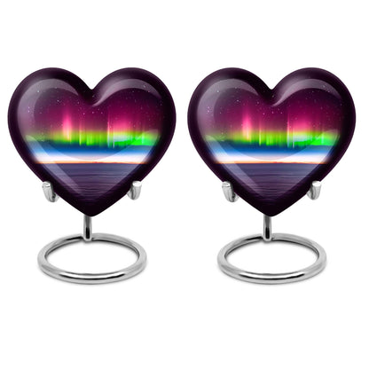 Abstract heart AURORA urn, burial ash urn