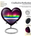 Abstract heart AURORA urn, burial ash urn