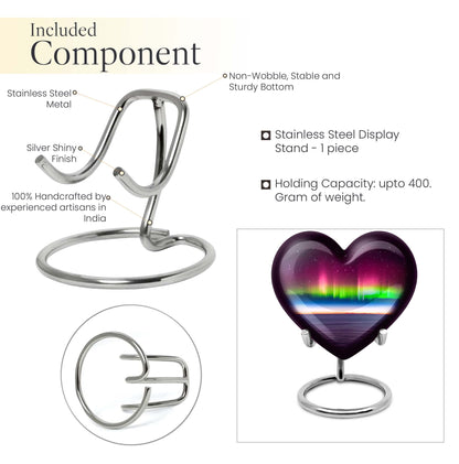 Abstract heart AURORA urn, burial ash urn