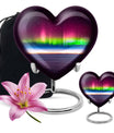 Abstract heart AURORA urn, burial ash urn