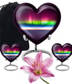 Abstract heart AURORA urn, burial ash urn
