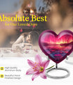 AURORA Borealis Heart Urn for mom,