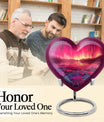 AURORA Borealis Heart Urn for mom,