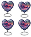 10-inch AURORA Heart-shaped burial urn for adults ashes 